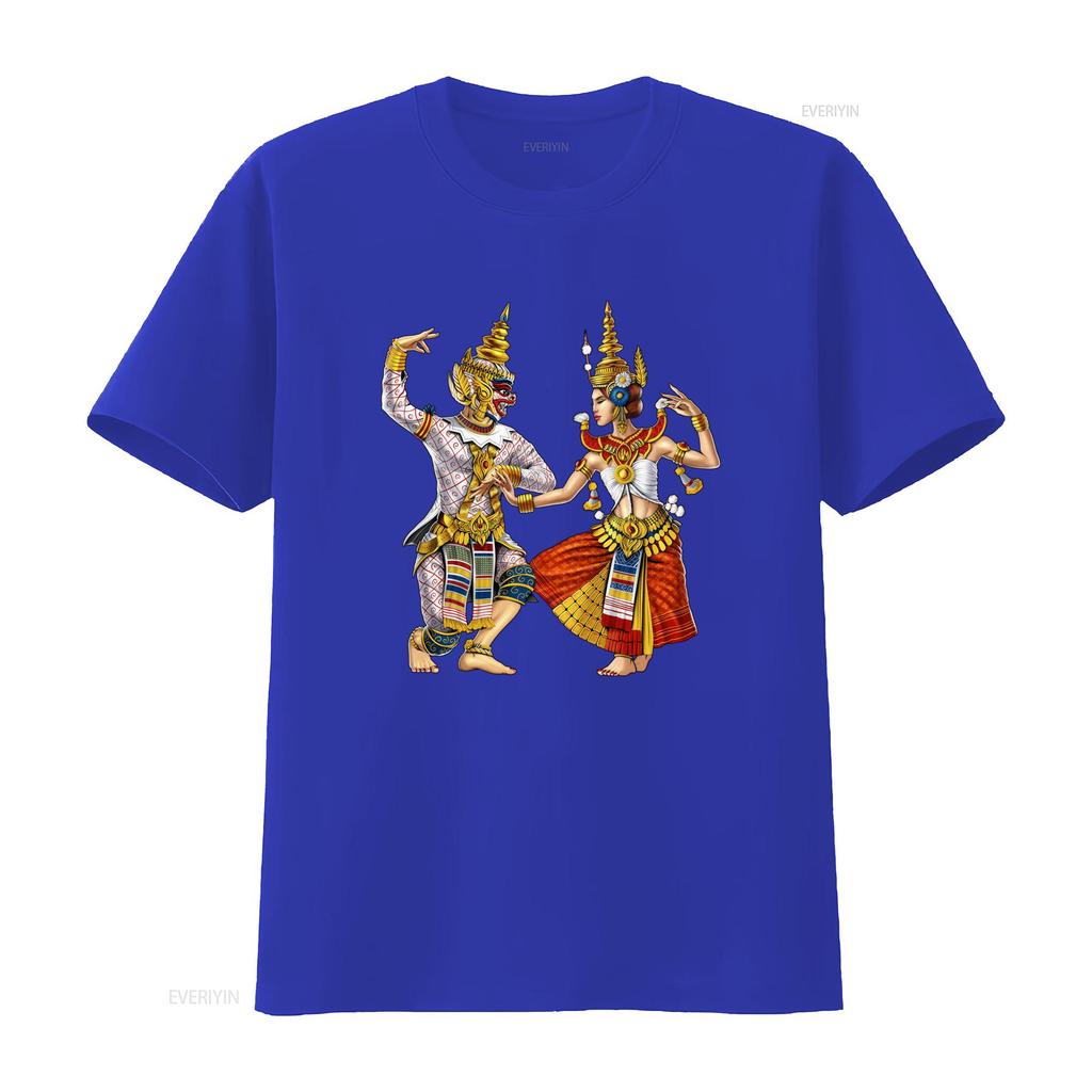 Cambodian Khmer Traditional Dance Apsara Cambodia Dancers T Shirt Unique Cultural Print for Fashion Lovers vintage Washed