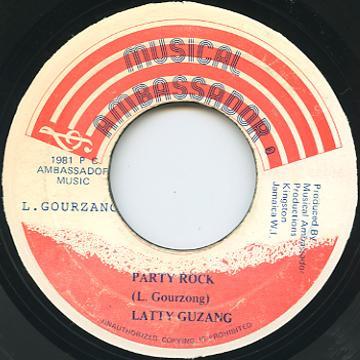 

7inch Record LATTY GUZANG Party Rock NONE Musical Ambassa 1981 Jamaica Reggae Ska Dub Used