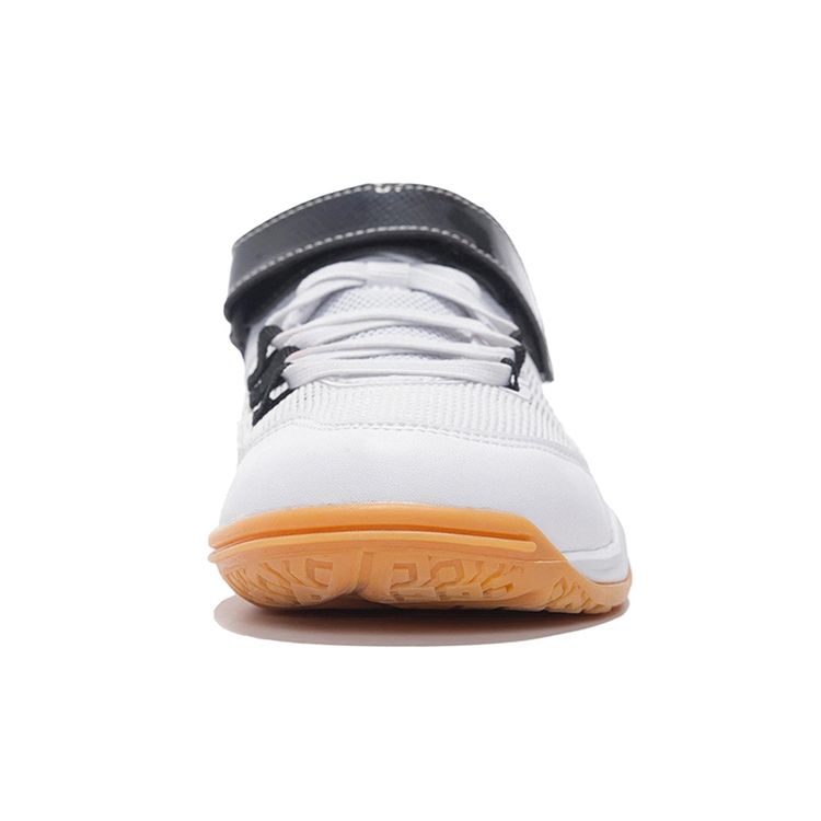 Li Ning You Ren Velcro Table Tennis Competition Training Shoes Kids Shoes Black White APTS006-2