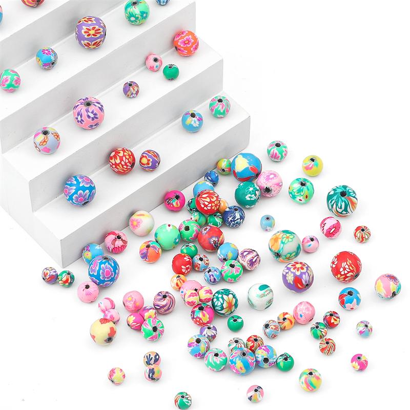 20/30 Stück weicher, farbiger Ton, lose Perlen für DIY-Halskette, Armband, Ohrringe, Schmuckherstellung, Bastelzubehör