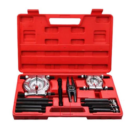 Wellvie Classy Bearing Puller and Bearing Separator (12-Piece Set) 30-75mm Full Set, Versatile Gear Extraction Tool for Maintenance, DIY, Cars, Motorc