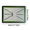 Foldable Golf Hitting Mat Swing Training Aid Golf Practice Exerciser Bead Display Track Beginner Training Trace Detection Pad