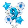 1 rinkinys helio folijos globos futbolo balionai gimtadienio vakarėlio dekoracijos vaikams berniukui 32 colių žalio numerio kamuoliuko futbolo sporto reikmenys 