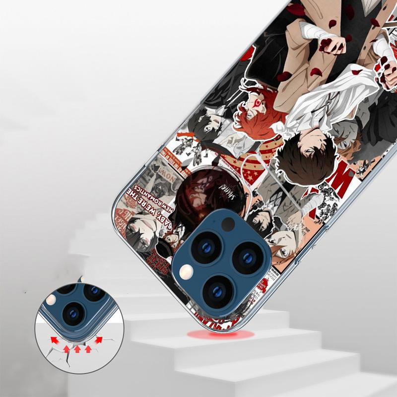 Bungo Stray Dogs Poster Anime Phone Case For iPhone 17 Air 16 Pro Max 16E 15 + 14 Plus 11 12 13 Mini 7 8 SE Gift Print Cover Fun