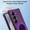 For Samsung Galaxy Z Fold6 5G Magnetic Case CD Vein Kickstand Shockproof TPU + PC Phone Cover