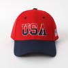 American Flag Baseball Cap With Embroidered Usa Badge For Casual Wear