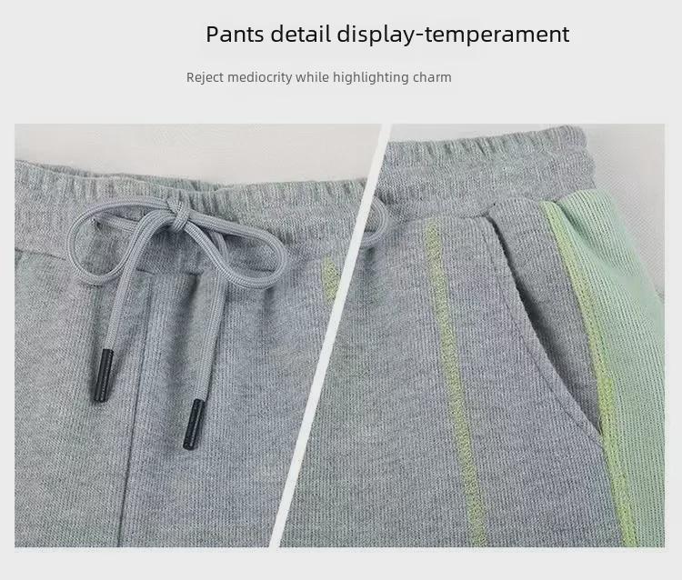 Dam Casual Tvådelad Björndräkt i Koreansk Stil – Lös, Slimmad, Mode för Alla Säsonger för Vår & Höst