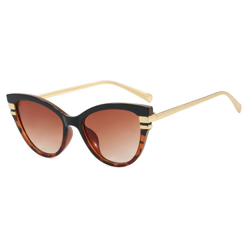 Ins New Luxury Cat Eye Gradient Women Sunglasses  Personality Color Matching Frame Design High Quality Men Uv400
