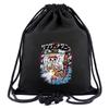 New Best-selling One Piece Around the Mouth Backpack Animation Around Luffy Drawstring Pocket Oxford Cloth Backpack Storage Bag.