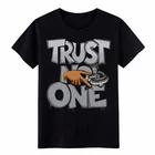 Trust No One Snake Graphic T-Shirt Edgy Streetwear Graffiti Casual Tee M