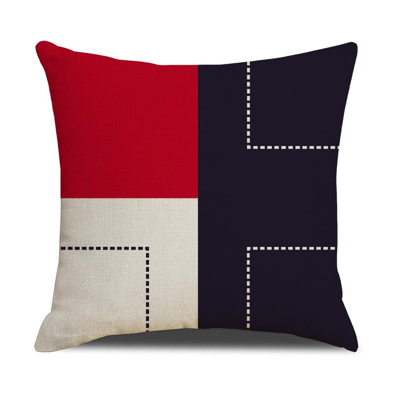 Modern Simple Colorful Geometric Element Pillow Cover Fresh and Fashionable Sofa Cushion Cover Home Decoration Cushion Cover