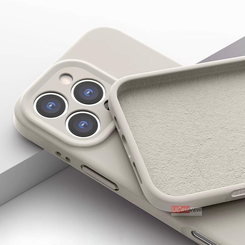 

Liquid Silicone Magnetic Phone Case For iPhone 14 15 11 12 13 16 Pro Max Plus Soft Shockproof Wireless Charging Protective Cover Fundas For iPhone 16 білий