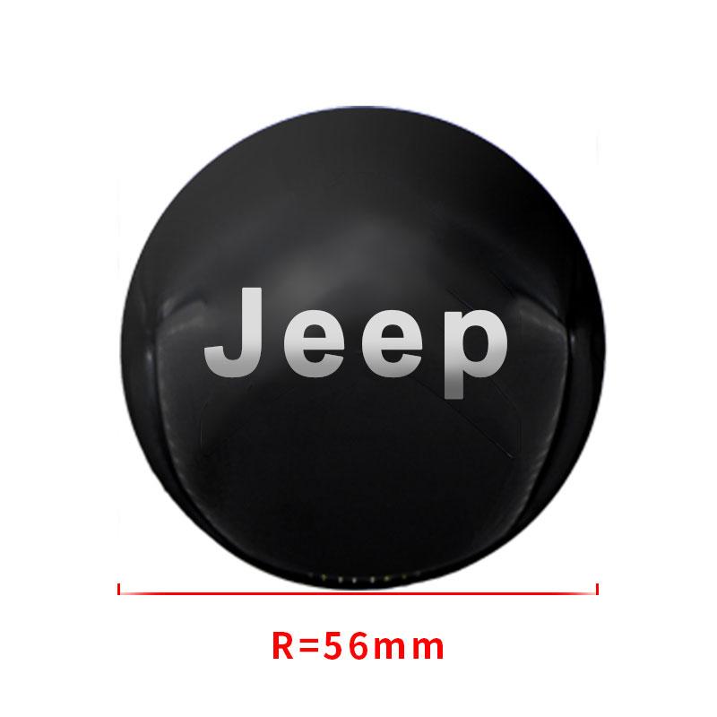 4pcs 56/60mm Car Wheel Center Hub Caps Sticker Emblem for Jeep Grand Cherokee Wrangler JK Gladiator Compass Renegade Patriot