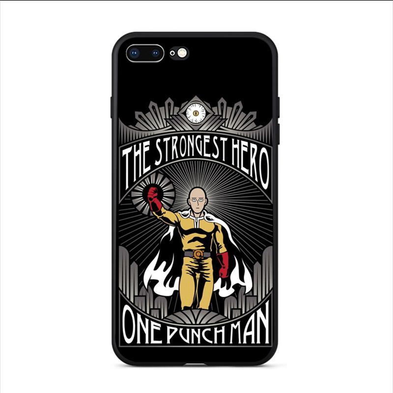 

Чехол для телефона с рисунком аниме One Punch Man для Iphone 13 8 7 Plus XS Mobile Shell 11 Pro Max 12 Mini XR 10 X SE 2020 6 6S 5, твердый переплет iPhone 13Mini