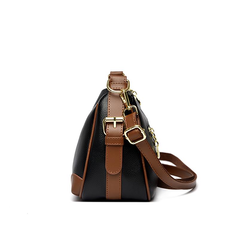 Simple Women's Messenger Bag, Casual Crossbody Bag, Fashionable Messenger Bag, Soft PU Leather Handbag, Suitable for Daily Use and Shopping