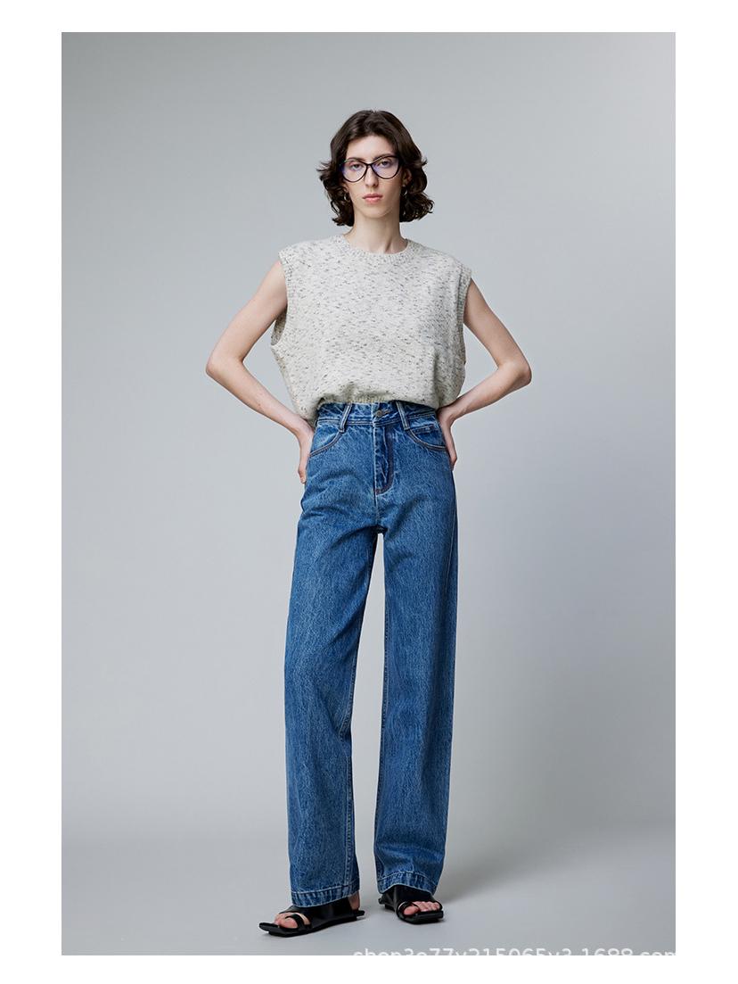 

MZ Famous Philosophers 25 Light Luxury One-Piece Draping High-Waisted Slimming Jeans 25