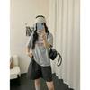 American letter printing thin short-sleeved t-shirt women's bottoming shirt 2026 spring and summer niche loose top