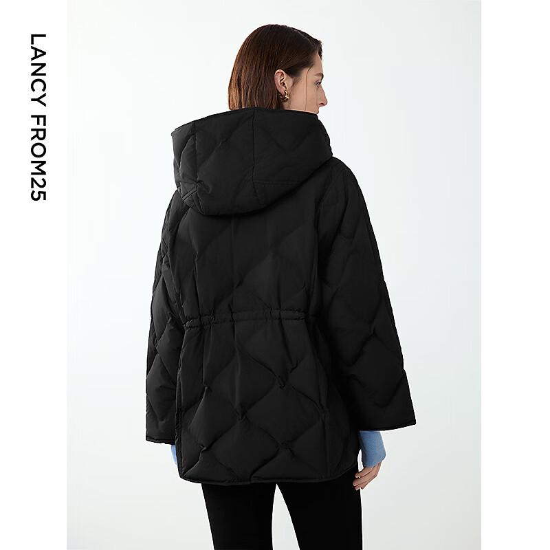 Langzi Retro Diamond Quilted Goose Down Jacket