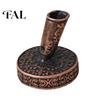 Metal Dip Pen Stand Vintage Round Holder, Durable Exquisite Carved Desktop Ornament, Calligraphy Base Pens And Quill Supply, for Desk Decoration