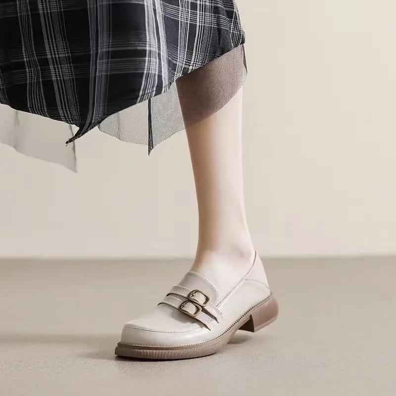 Summer Women Casual Shoes Leather Designer Women's Flats Slip-on Ladies Loafers Shoes Lightweight Woman