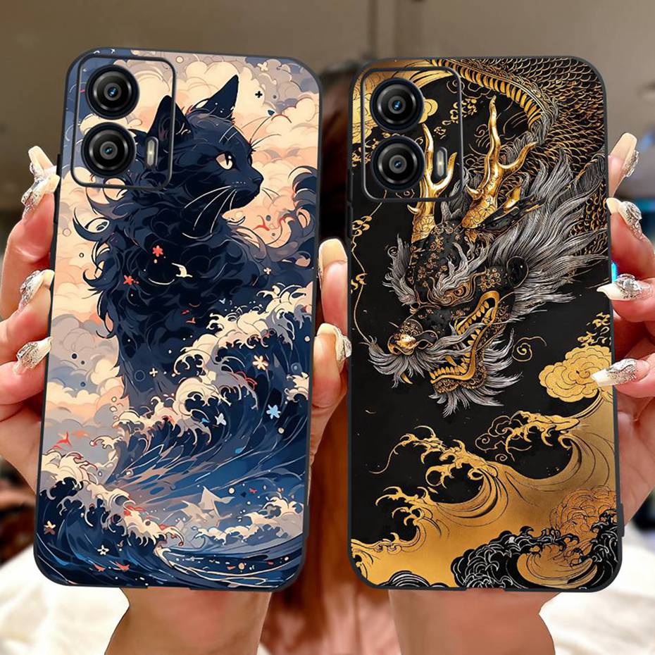 Fashion Painting Case For Motorola Moto G53 G73 Soft Silicone TPU Phone Cases For MOTO G53 G73 5G Back Covers Bumpers