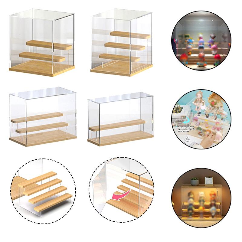 2/3/4 Layers Acrylic Storage Box Blind Box Doll Toys Gift Display Rack Cosmetic Perfume Storage Shelf Home Decor Organizer Stand