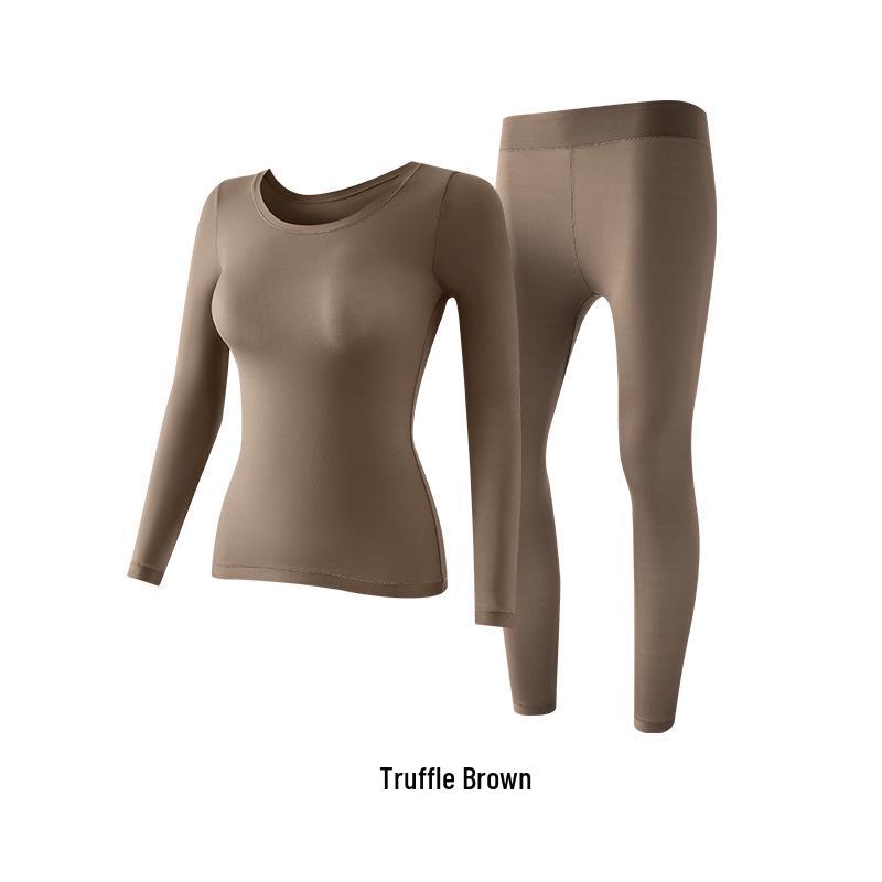 2025 Verbessertes Hautverschönerndes Thermounterwäsche-Set: Hochelastisch, Antibakteriell, Leicht, Nahtlose Basisschicht für den Herbst.
