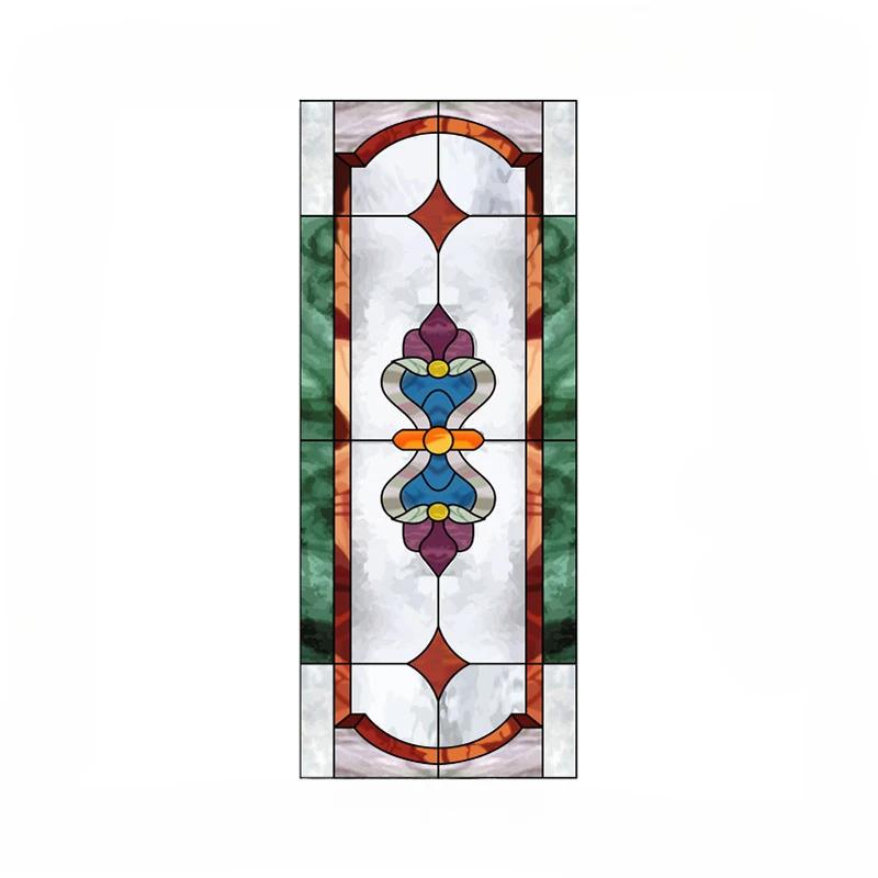 European Vintage Glass Paste Custom Toilet Opaque Painting Tiffany Imitation Art Film Electrostatic Scrub Window Paper