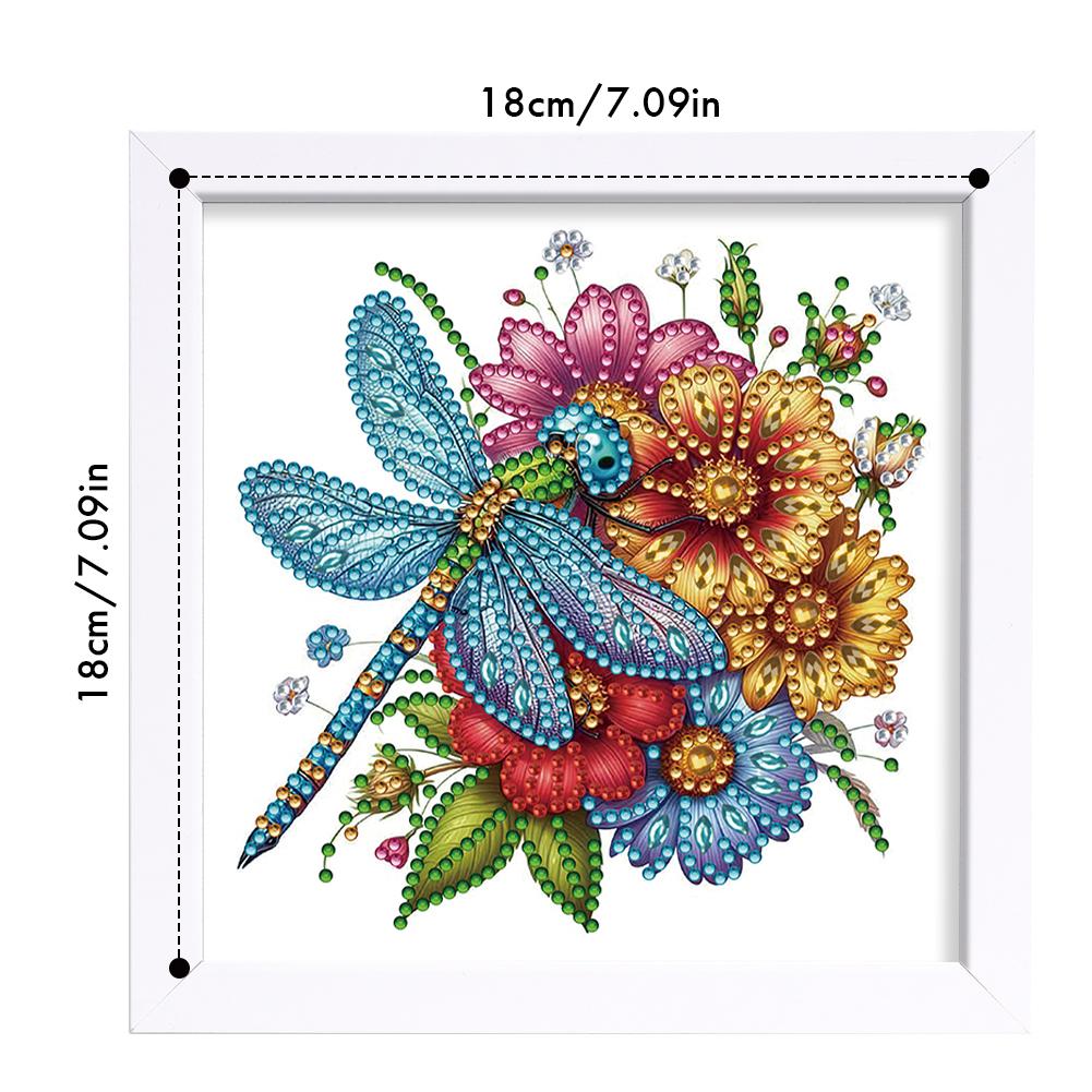 5D DIY Partial Special Shaped Drill Diamond Painting Kit Animal Decor18x18cm