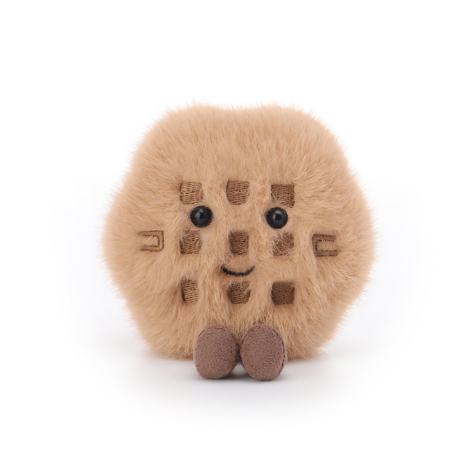 

Apricot Lamb Yummy Waffle Plush Toy for Soft and Cute Fluffy Waffle for Girls and 9cm Kids, Boys,