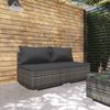 Day and Night - Day and Night 2-piece Garden Furniture Set and Gray Synthetic Rattan Cushions
