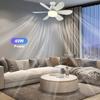 40W 52cm Ceiling Fans Light Wireless Remote Control Ceiling Fans Dimmable Fan Light E27 Converter Base Smart Silent Ceiling Fans
