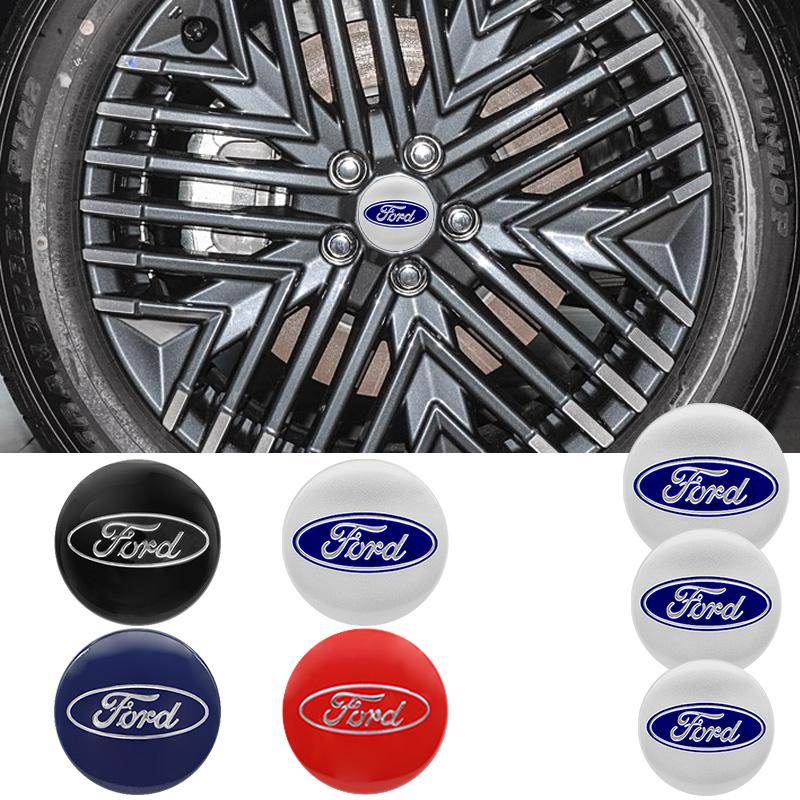 4pc 56mm 60mm 65mm Car Wheel Center Hub Cap Sticker Auto Rim Cover for Ford Fiesta Mondeo Fusion Explorer Escape Focus Kuga Edge