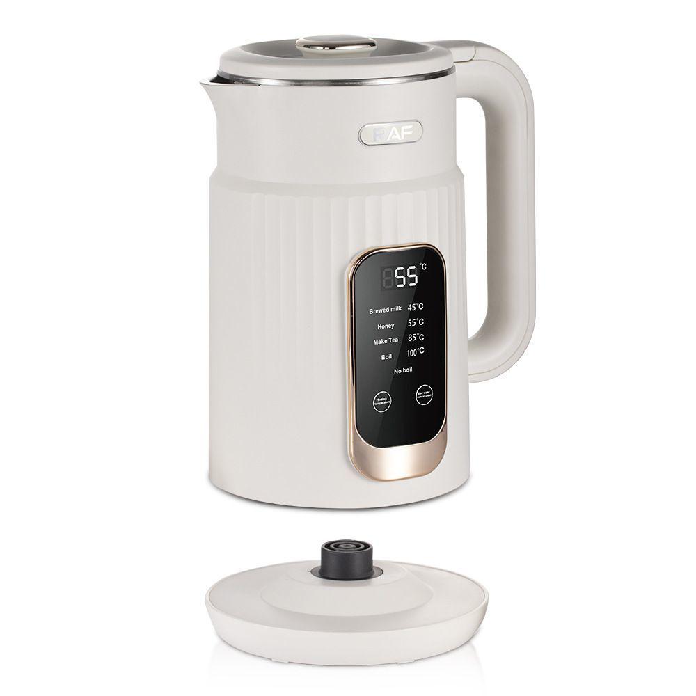EU Smart Electric Kettle, Double-layer Glass, Auto Power-off, Digital Display, 1500W, 2.0L