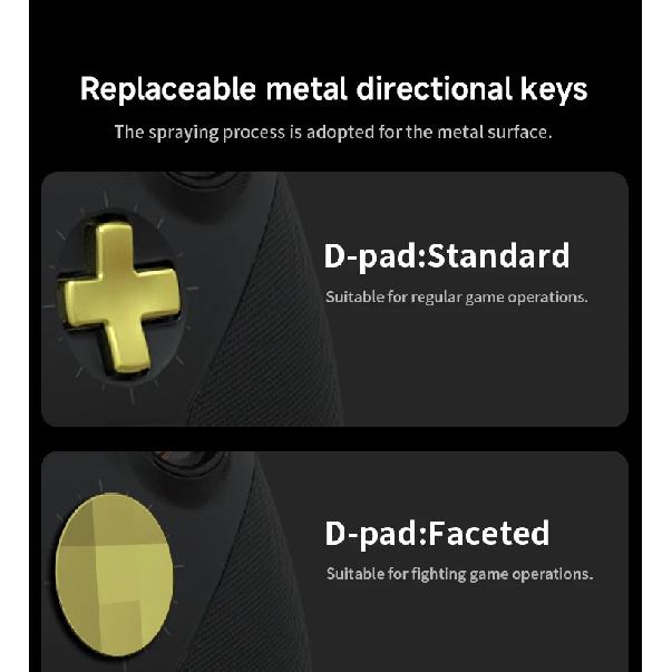 For Xbox One Elite Series 2 Controller Accessories Kit Metal D-Pad Trigger Paddles Repair Set Gamepad Thumb Stick Grips