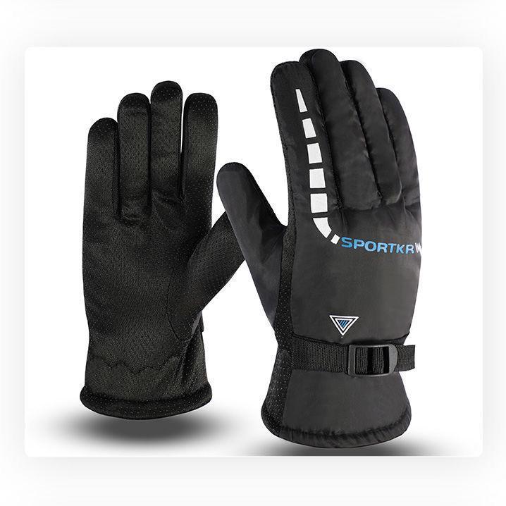 Men's Full-Finger Warm Motorcycle and Skiing Gloves for Outdoor Riding