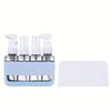 Juego de 4 Botellas de Viaje de 50 ml Combinación Champú Gel de Ducha Jabón de Manos Loción Spray Botella Vacía Accesorios para Kit de Viaje