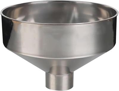 Stainless Steel Large Diameter Kitchen Funnel  Can Transfer Liquid and Dry Materials 24 6