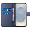 Coque de protection - BOOLING - Samsung Galaxy S25 Plus - Antichoc - Synthécuir Bleu Marine - Support intégré
