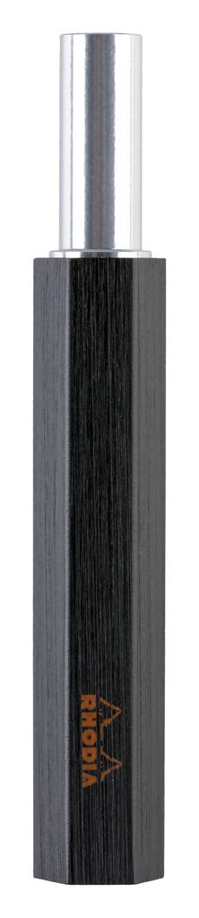 Rhodia Mechanical Pencil Script Lead Case and Refill Aluminum Body with Anodized Black RHODIA Cf9358 Set, 0.5mm, Finish,