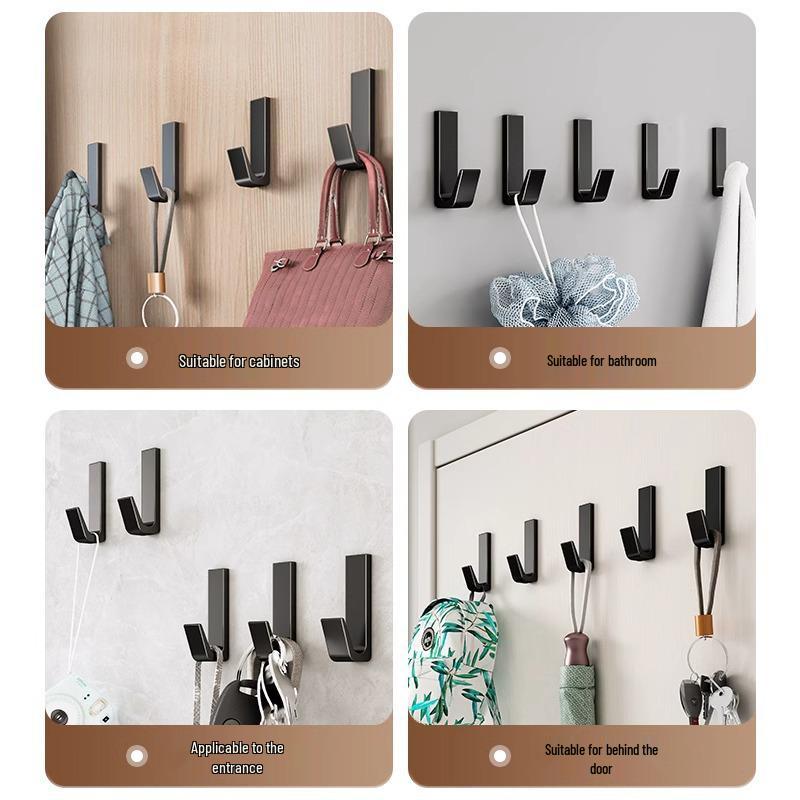 Strong Adhesive Wall Hook - No-Punch, Load-Bearing for Clothes & Hats