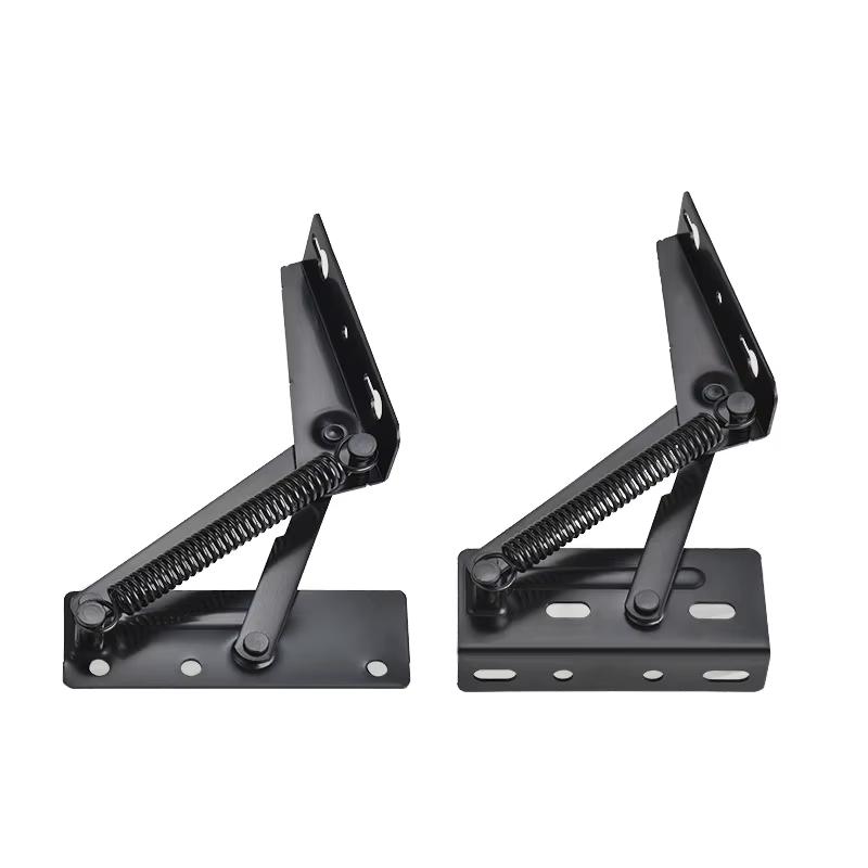 Iron Sofa Armrest Spring Hinge Lifting Mechanism Corner Bench Hidden Shelf Bracket Folding Sofa Bed Mechanism Modern