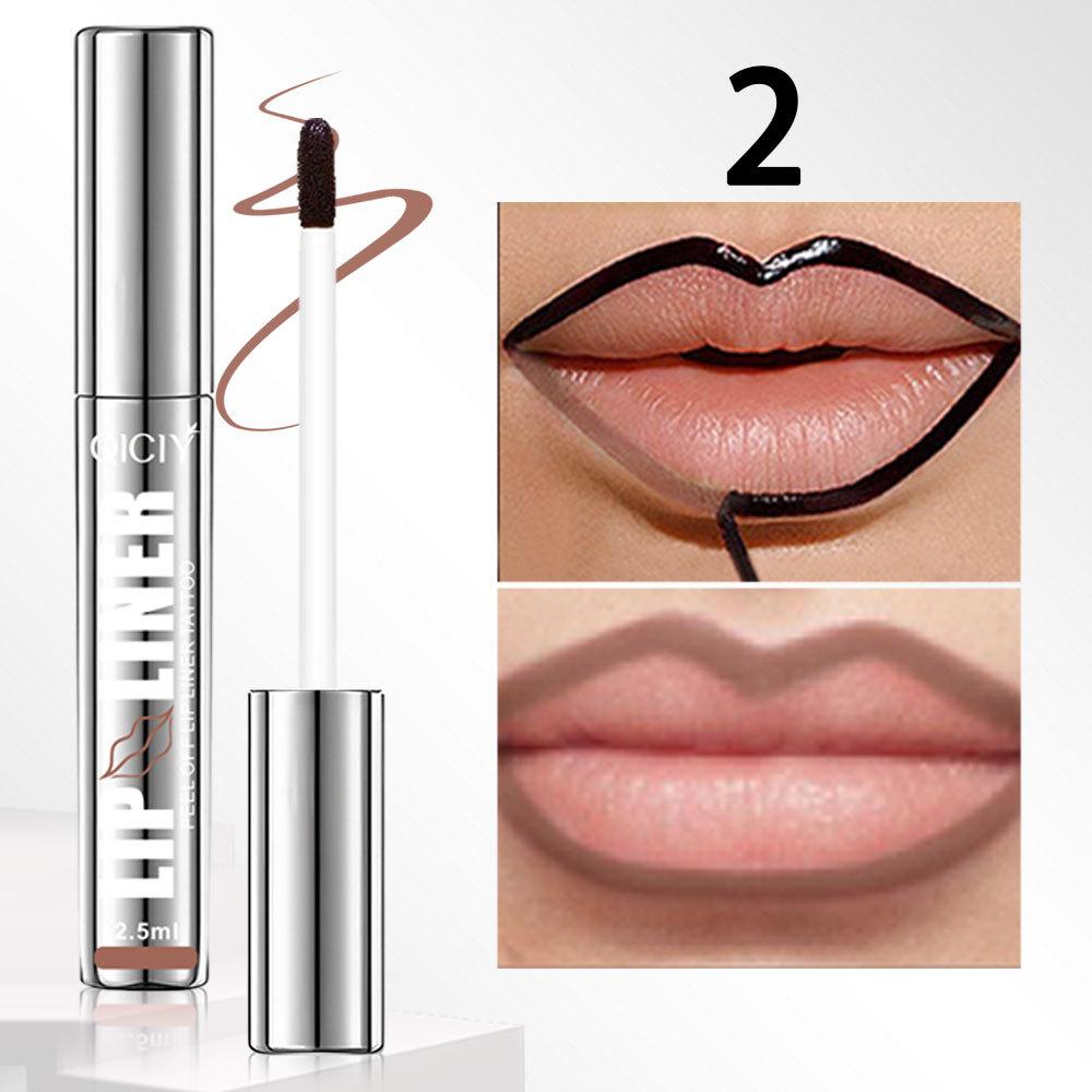 Lippenkonturenstift Peeling Lip Stain Tattoo Langanhaltend Matt Wasserdicht Wischfest Transferfest Lippenkosmetik für den ganzen Tag