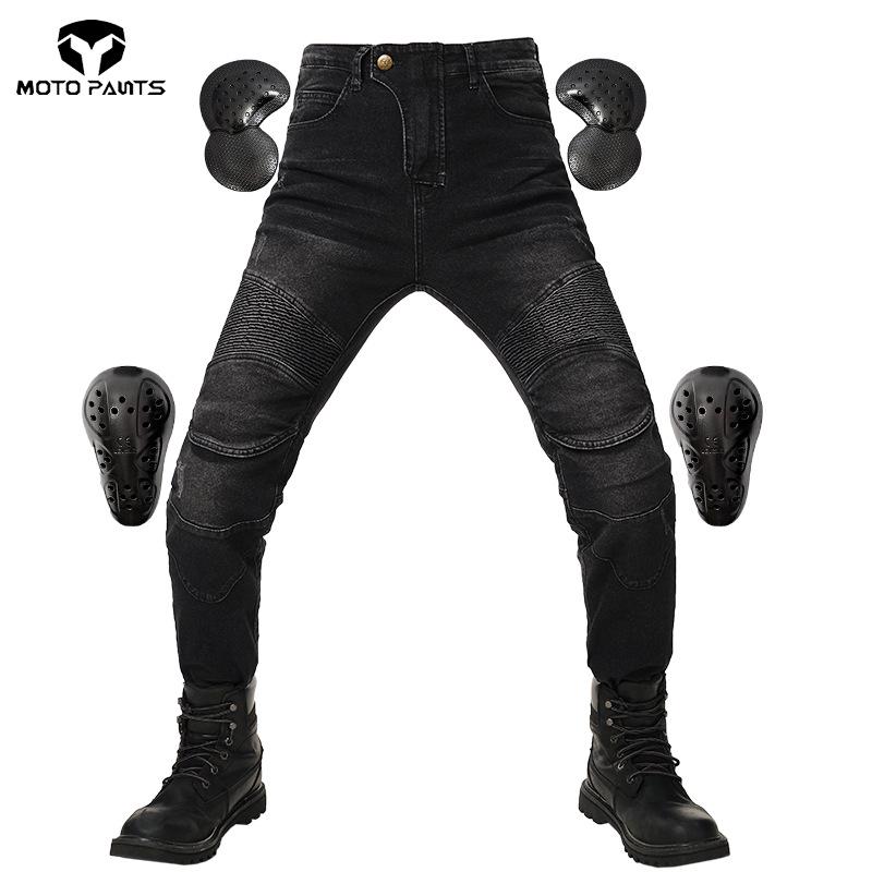 

Всесезонные защитные мотоциклетные джинсы - Модель Slim Fit 02 Extra Large