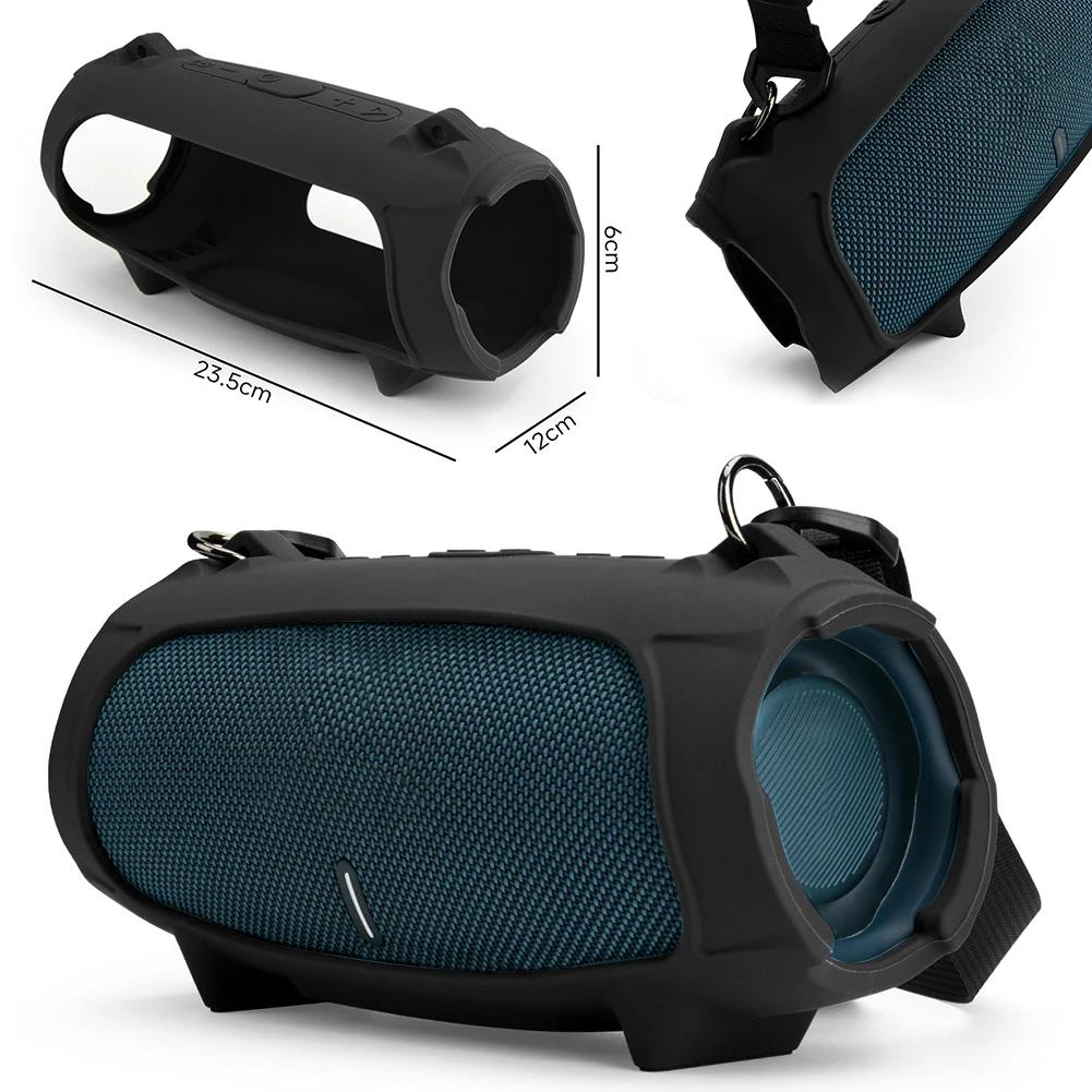 Protective Skin Case with Strap Bluetooth-Compatible Speaker Case Anti-Fall for JBL Charge 5 Speaker Accessories