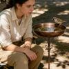 Vintage Iron Bird Bath & Feeder - 2-in-1 Outdoor Garden Decor For Birds