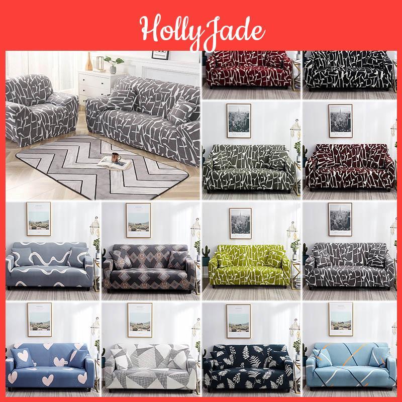 Easy To Clean And No Fading Modern Floral Printed Sofa Slipcover With Perfect Fit