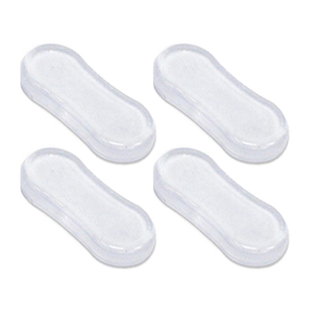 4pcs Universal Transparent Buffer Shockproof Hygienic Toilet Seat Bumper Strong Adhesive Silicone Replacement Parts Protective