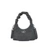 High-End Women's Denim Pleated Dumpling Tote Bag - Autumn/Winter 2026 Collection