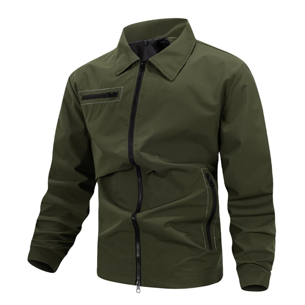 Men'S Loose Jacket Fashionable Multi Pocket Jacket